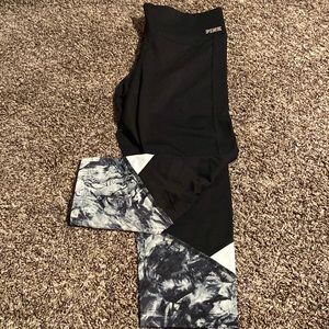 PINK Yoga mid-length capris leggings. Size small